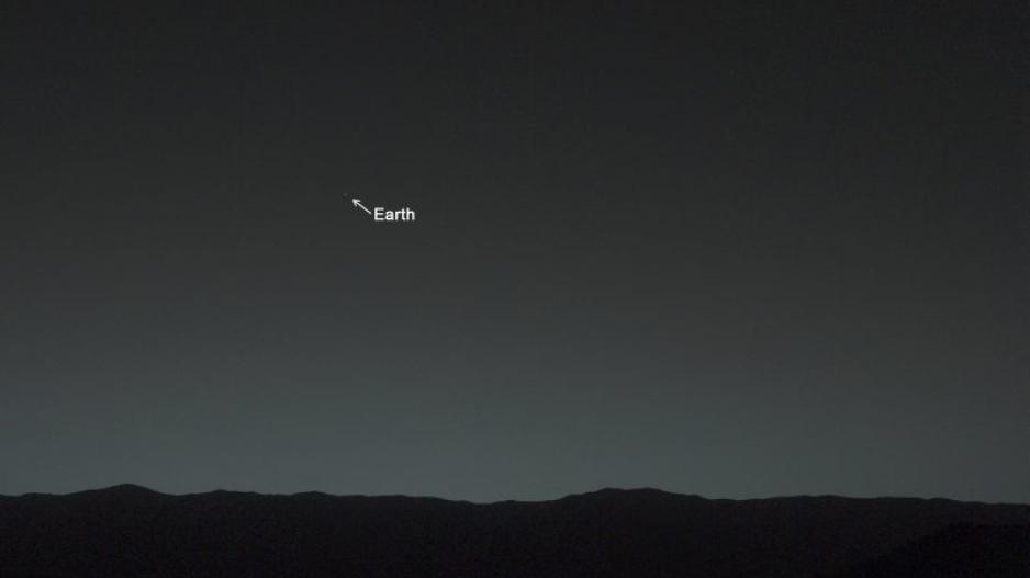 Earth from Mars NASA Curiosity Rover